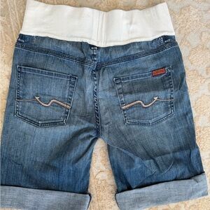 Seven7 Jeans Denim Maternity Shorts